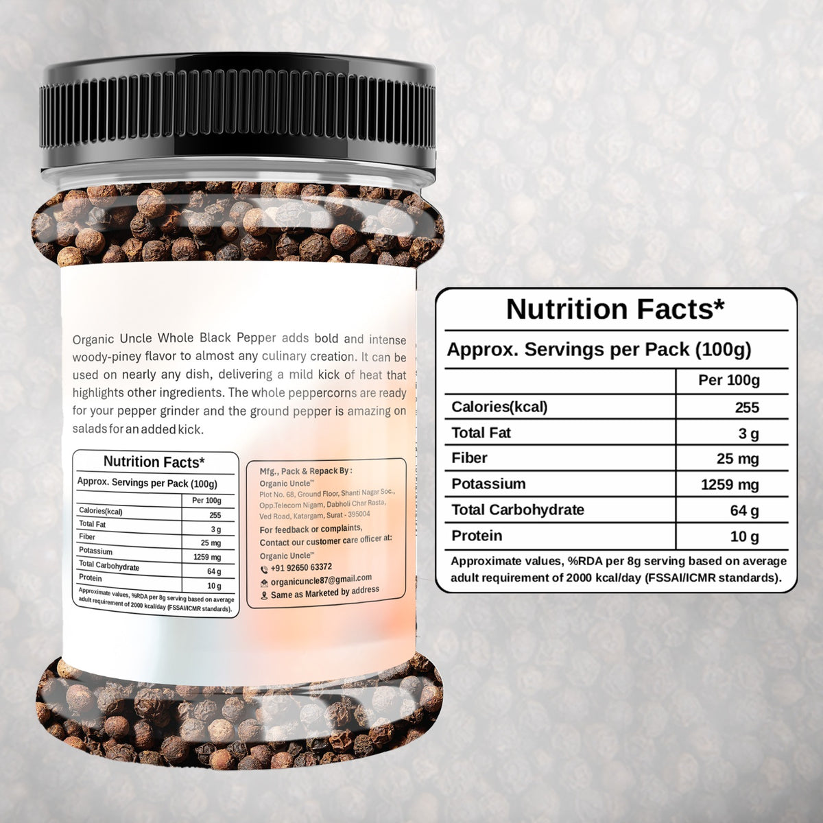 Black Pepper Whole