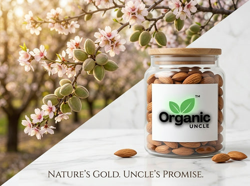 Organic Uncle Almonds jar