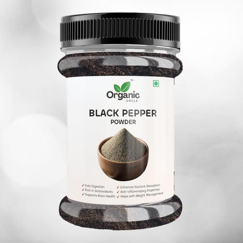 Organic Uncle Black Pepper Powder jar