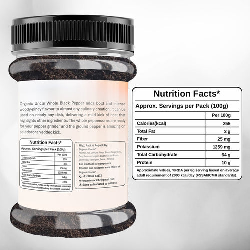 Black Pepper Powder pack front